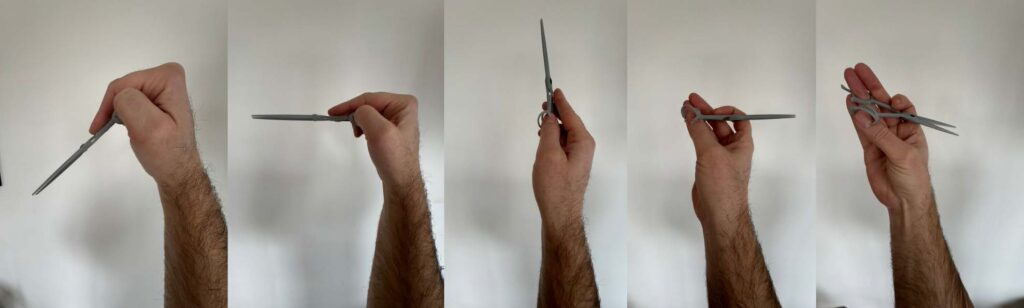 les ciseaux de coiffure ergonomiques insolent - réduisez les TMS coiffeur avec des angles de coupe jusqu'à 270°