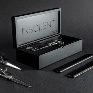 Coffret en bois de luxe pour ciseaux de coiffure professionnels