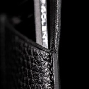 Etui en cuir grainé de luxe pour peignes de coiffure professionnels