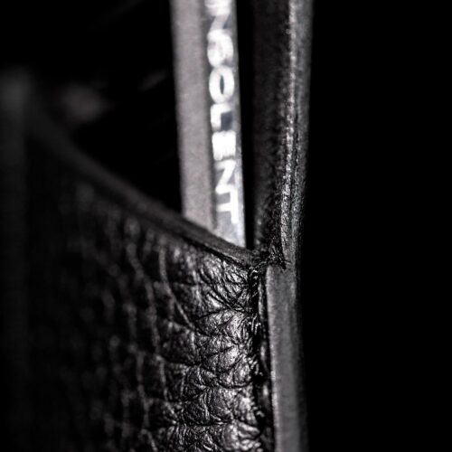 Etui en cuir grainé de luxe pour peignes de coiffure professionnels